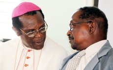 Archbishop Kelvin Felix and Former President Dr N.J.O Liverpool