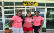 Tammy Williams-Mgr. of Women's U17 football team; Sari Finn; Regina Walsh- Mgr. of Women's Senior Football team