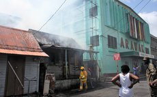 Fire on Kennedy Avenue near Arawak House of Culture