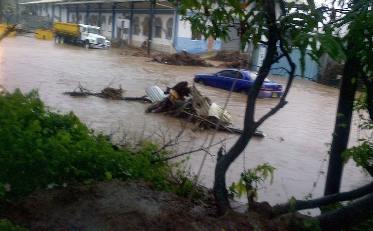 Flooding near DCP on Friday