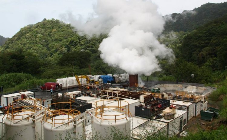 Geothermal Plant in the Roseau Valley