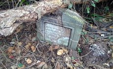 One of the graves found at the Wesley Site of the Proposed International Airport