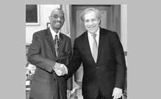 Gregoire, left and OAS Secretary General Almagro