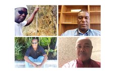 HACMF Organizers from l-r top row Jno. Finn, Bannis. Bottom row M. Dangleben, E.C Dangleben