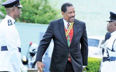 His Excellency Charles Savarin at an Independence Day Parade
