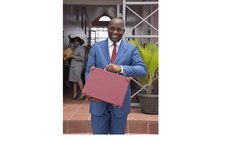 Prime Minister Skerrit goes to parliaament to present 2016/2017 budget (Photo Govt. of Dominica)