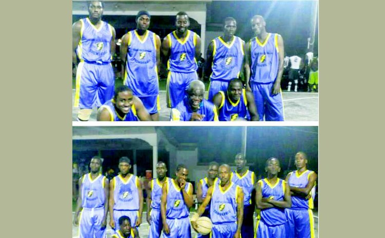 THUNDERERZ teams in 2017 national basketball league. Upper Photo: Premier Division team. Lower Photo: Division I team.
