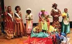 At centre Miss Francophone Jeanelle Phillip 