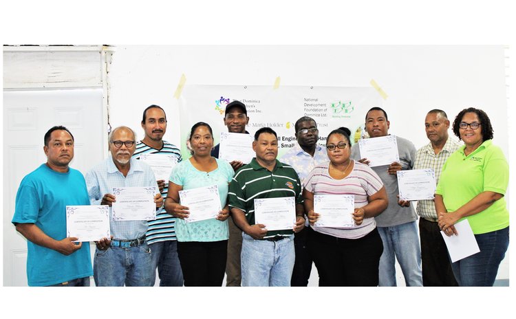 Kalinago Ham Operators show certificates
