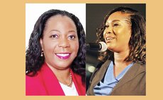 Left to right: Dr. King and Monelle Williams Jno Baptiste