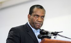 UWP Political leader Lennox Linton at press conference