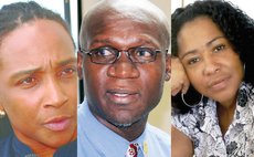 Lawyer Felix-Evans, Dr Benjamin (centre) and teacher Cyrille