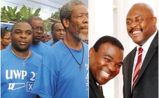FILE PHOTOS: Esprit and members of the UWP; Esprit and Douglas of the DLP