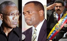 Left to right: President Granger, Prime Minister Skerrit and President Maduro