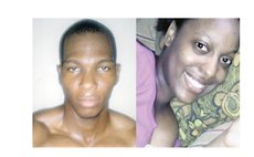 Left to right: Lewis and Riviere, accused murderer and victim
