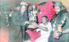 In this SUN Archive photo taken more than three decades ago: Left to right: Levi Loblack, Scrunter and Ghost