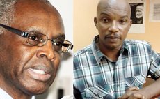 Attorney General Levi Peter, left, and Drigo, Chairman of the Police Welfare Association