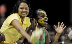 Cricket fans at Amazon Warriors vs Zouks game