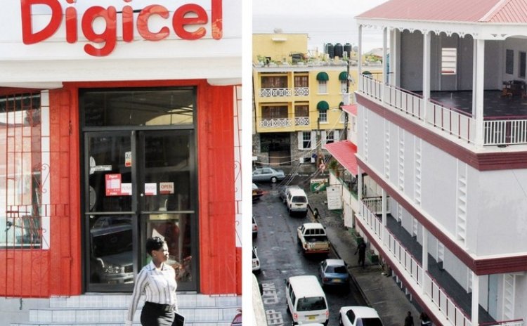 DIGICEL outlet and Marpin Building on Great Marlborough Street