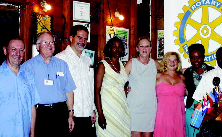 Some members of the Portsmouth Rotary Club