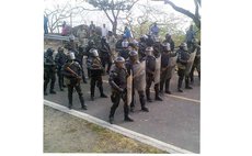 Police prepare for riot in Salisbury protest