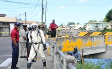Police and Fire and Ambulance officials defuse "bomd" near Roseau River