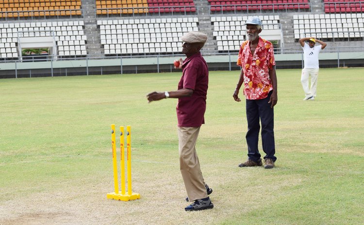 Centenarian Popeye bowls first ball in cricket match