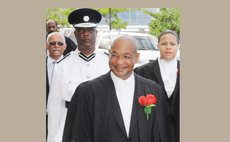 Registrar Ossie Walsh at the opening of Law Year 2012