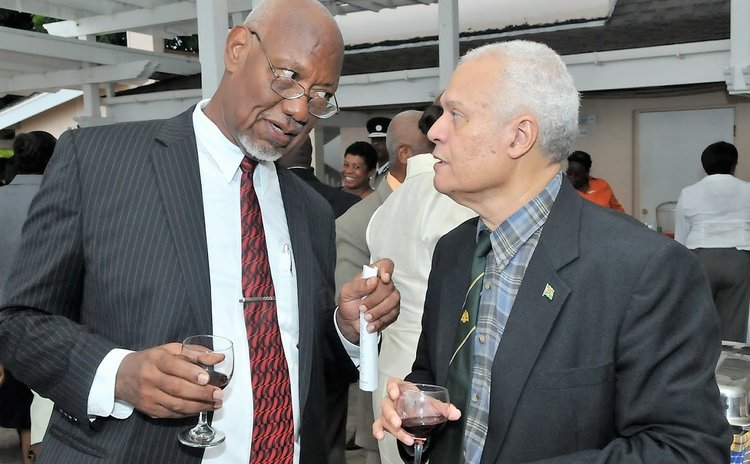 Parry Bellot, right, and former cabinet secretary Julian Johnson (©Copyright. All rights reserved)