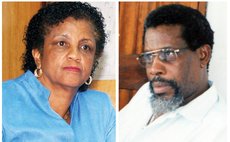 Jenifer Wallace-Lafond, left, and Dr Hendricks Paul