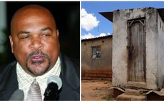 Austrie,left; Pit Latrine