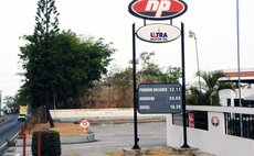Board showing prices near NP in Canefield