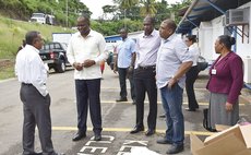 Prime Minister Skerrit and delegation visit DCP after TS Erika