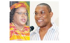 Loreen Bannis-Roberts (left) and Dr. Aaron