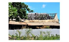 Roseau Public Library after the recent fire in September 2021