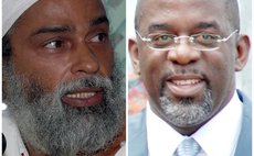 Henry Shilingford, left, and Lennox Lawrence