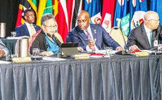 Prime Minister Skerrit at CARICOM meeting in Trinidad where he was the chairman 