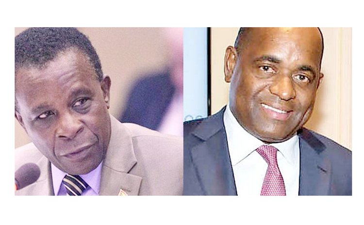 Grenada's PM Keith Mitchell and Dominica PM Roosevelt Skerrit