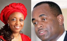 Prime Minister Skerrit, left, and Diezani Alison Madueke