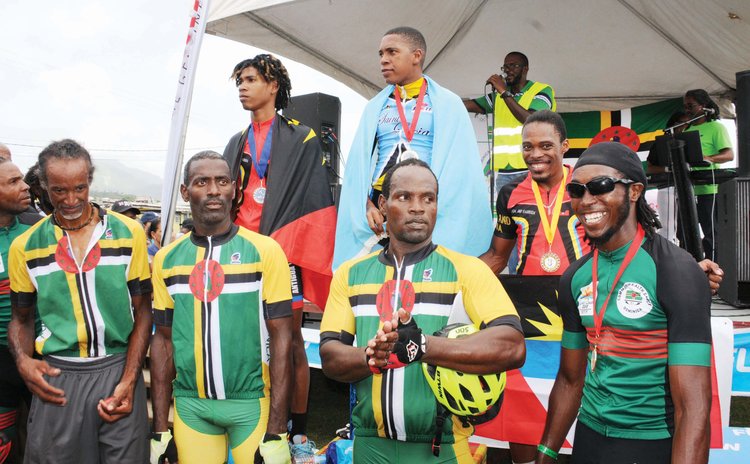 National Pride at an OECS Cycling Competition: Some Members of the Dominica Team