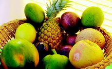 A basket of Dominican fruits