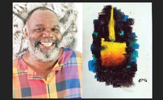 With painting of candle done by Asquith Collins Earl Etienne's protégé by prt