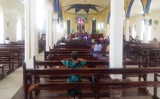 The Pointe Michel Catholic Church on Sunday 22nd March 2020