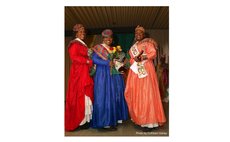 Three winners of the Madam Wob Creole competition