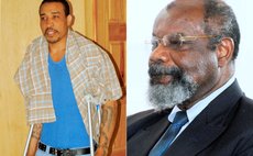 Left, Tyson and Judge Thomas