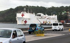 US Navy Ship at Woodridge Bay in Fond Cole