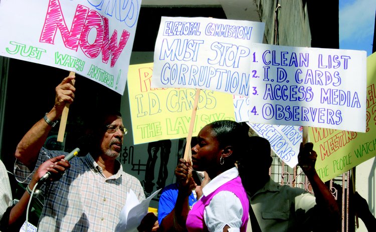 UWP Electoral Reform Protest in 2009