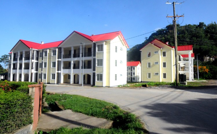 View of Government appartments at Elmshall