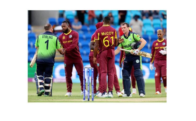 West Indies Cricket Team after loss to Ireland