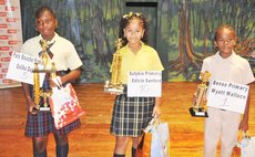 Winners of the competition pose with their awards